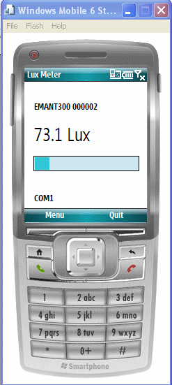 Windows Mobile Lux Meter
