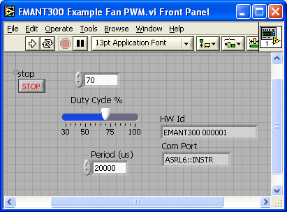 LabVIEW DC Fan Control