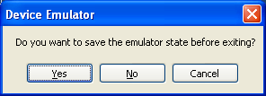 Save Evide Emulator State